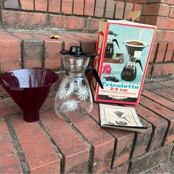 VINTAGE TRICOLATOR TRICOLETTE FRENCH DRIP COFFEEMAKER in Original Box - Picture 1 of 9